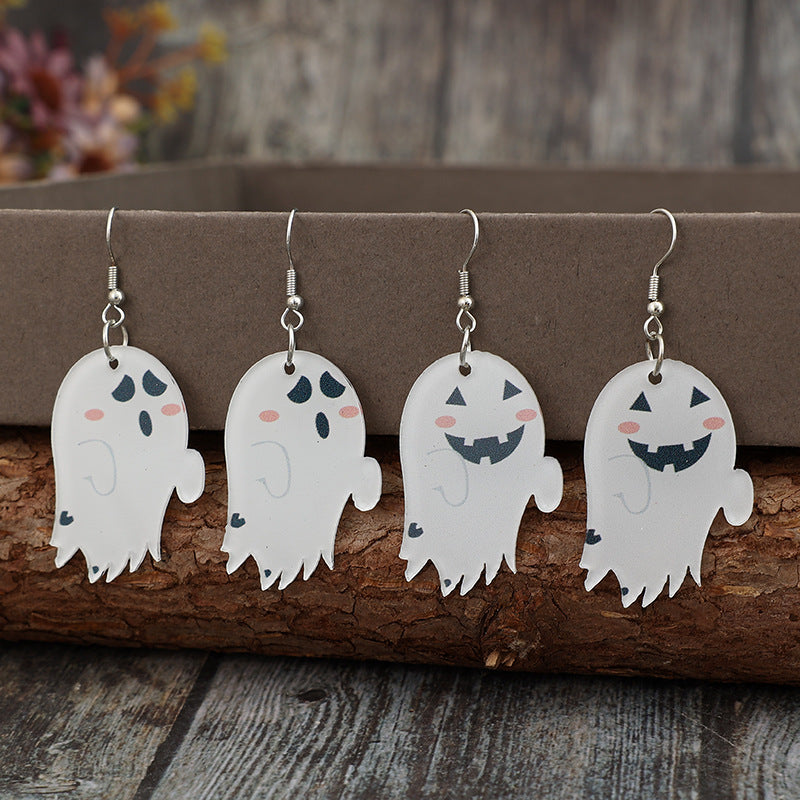2 Piece Ghost Dangle Earrings