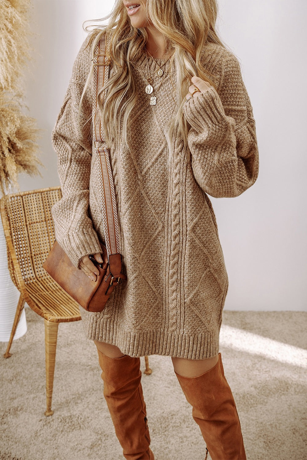 Warmth of Fall Sweater Dress