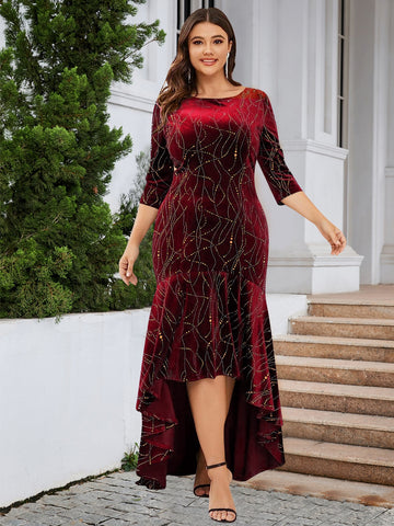 Curvy Charm High-Low Dress