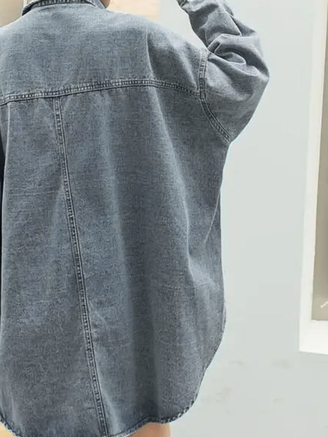 Embroidered Patch Luxe Denim Jacket