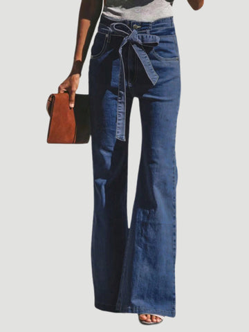 Soleil Tied Flare Jeans