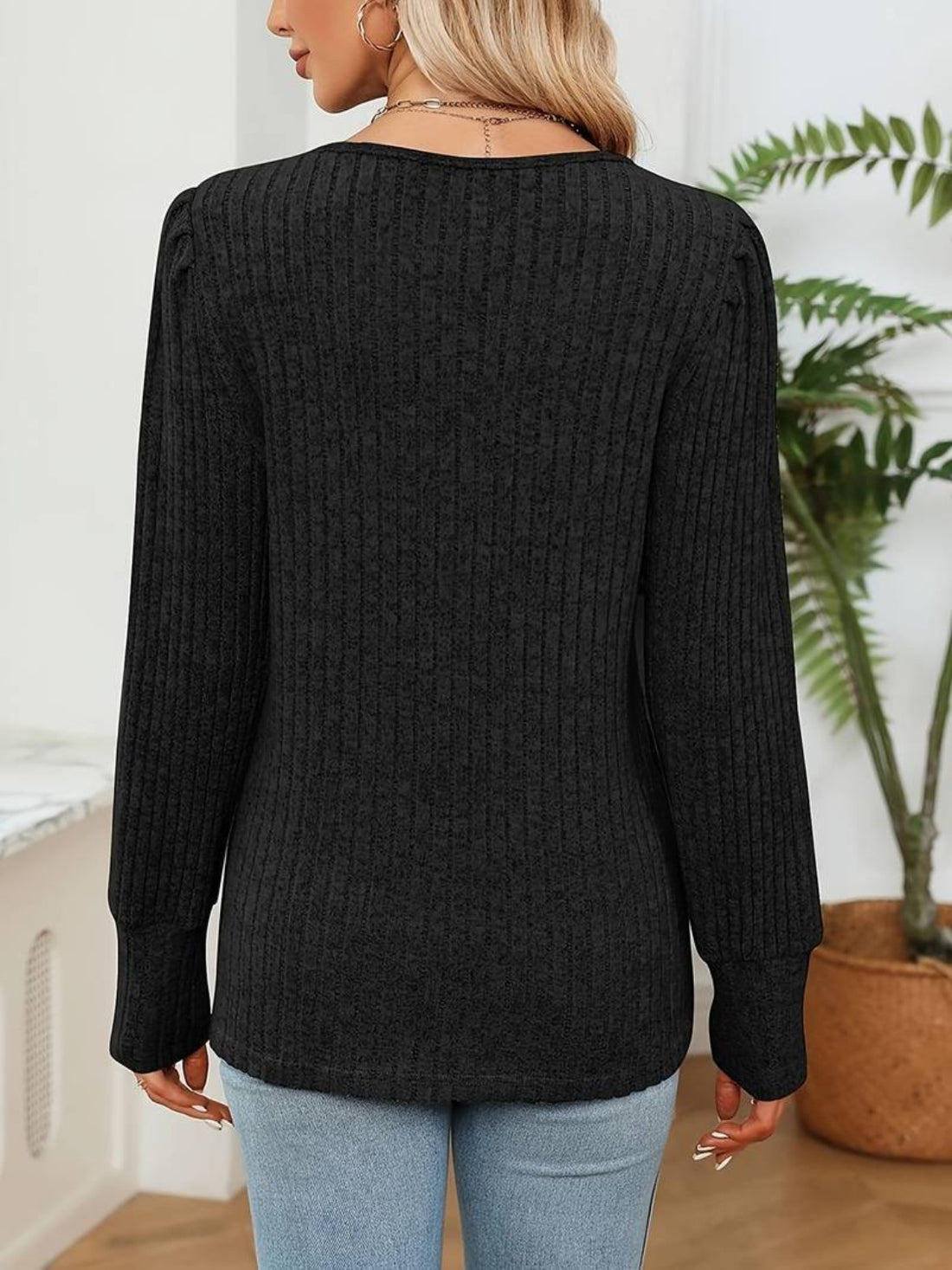 Shayla Stylish V-Neck Blouse