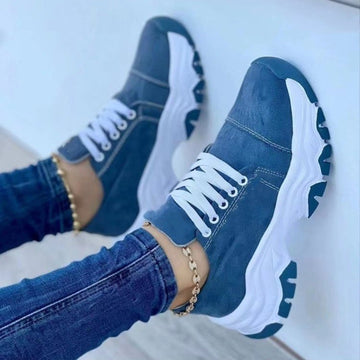 Xenia Lace-Up Platform Sneakers