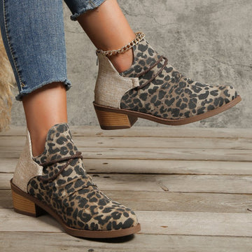 Contrast Canvas Boots