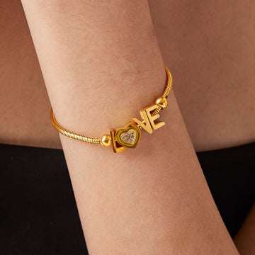 LOVE Rhinestone Bracelet