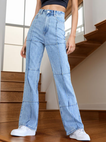 High Waist Fashion Jeans
