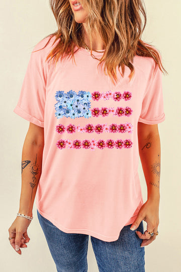 Flag Fashion Graphic T-Shirt