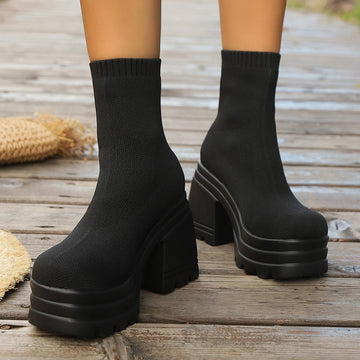 Hadley Platform Heel Boots