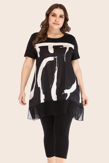 Lets Chill T-Shirt and Cropped Leggings Set