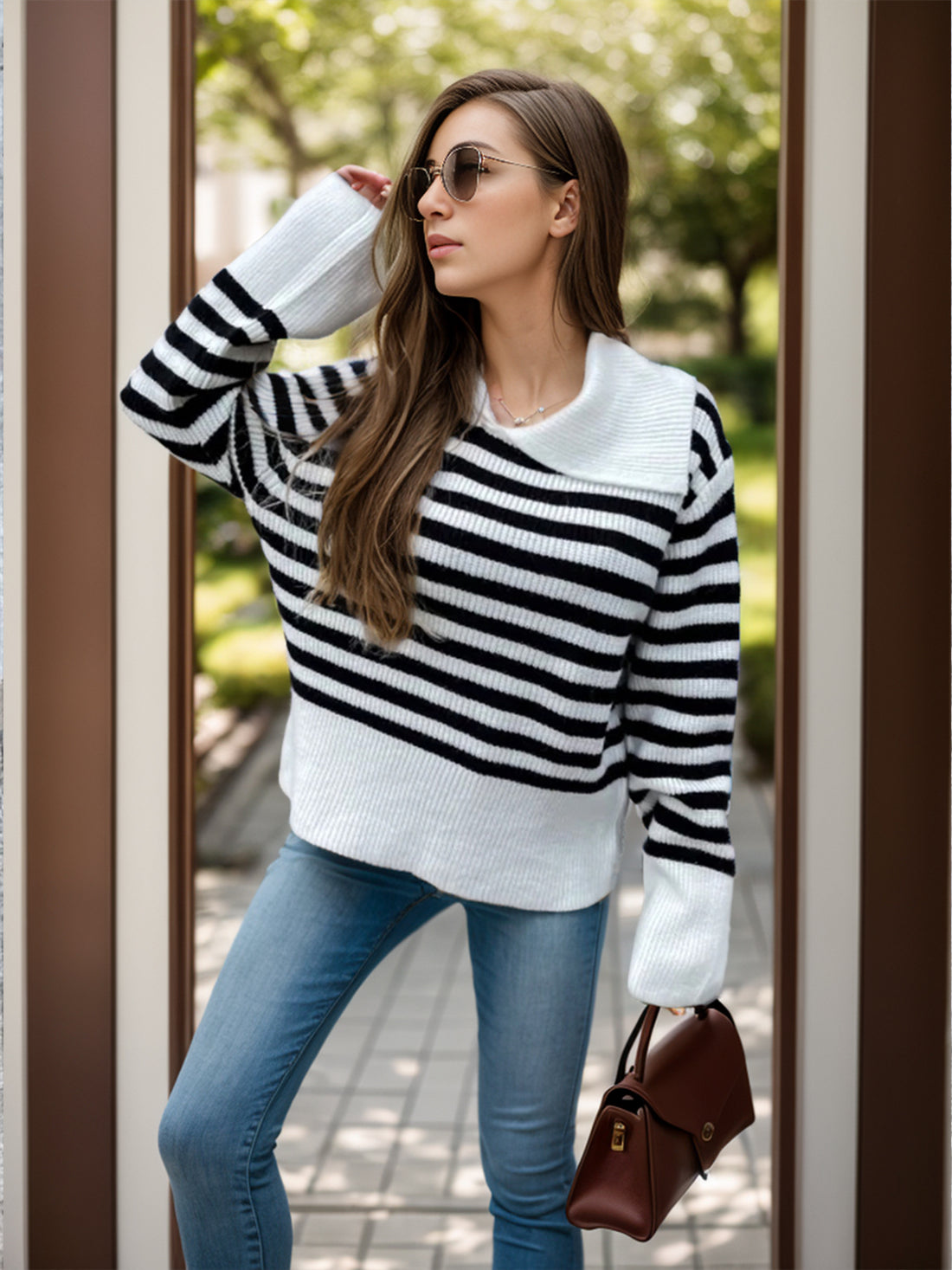 Stripes & Sophistication Sweater