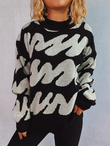 Write In Cursive Long Sleeve Sweater