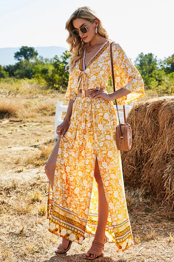 Chic Print Skirt Set