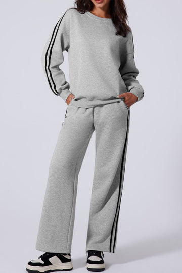 Juniper Side Striped Top and Pants Active Set