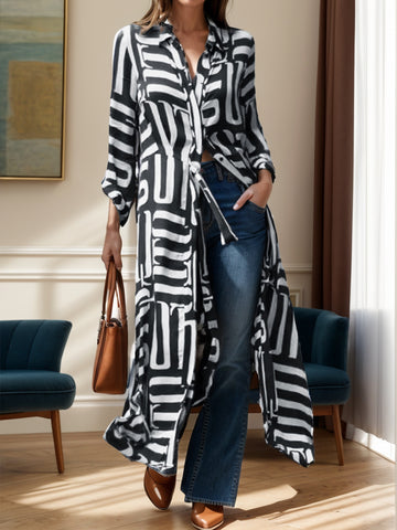 Yours Truly Contrast Longline Shirt