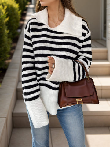 Stripes & Sophistication Sweater