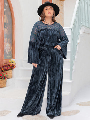 Midnight Train Plus-Size Pants Set