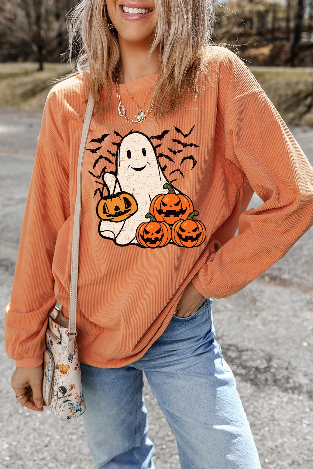 Jack-O'-Lantern Long Sleeve Sweatshirt