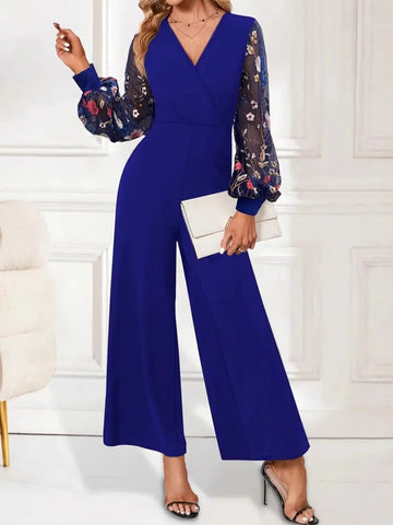 Yelena Embroidered Wide Leg Jumpsuit