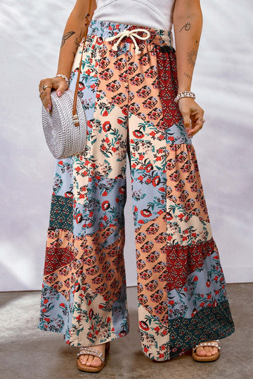 Boho Breeze Printed Wide Leg Pants