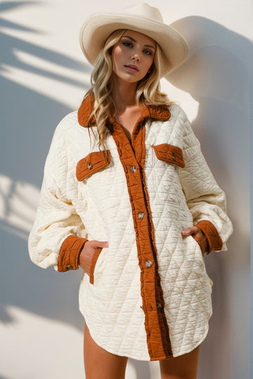 Autumn Days Quilted Shacket