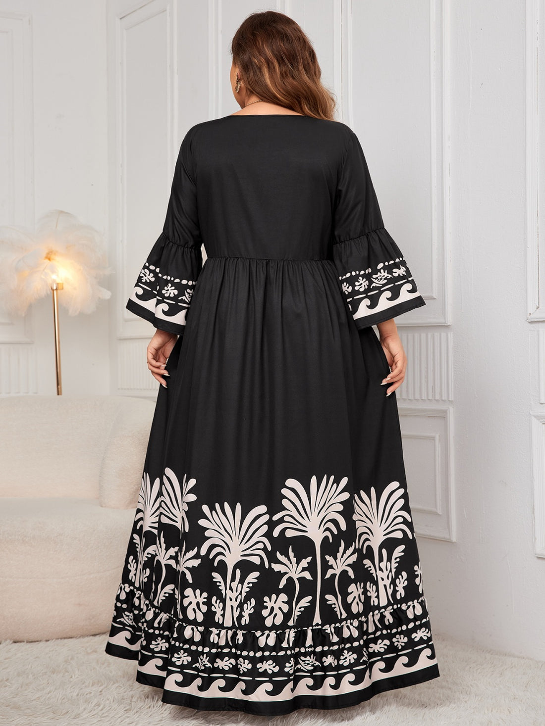Plus Size Chic Floral Maxi Dress