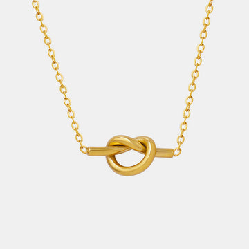 18K Gold-Plated Knot Necklace