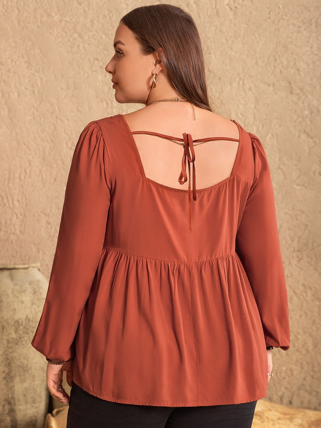 Plus Size Grace Square Blouse