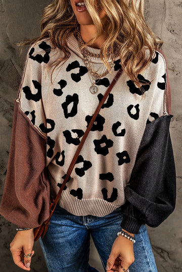 Kylani Leopard Print Sweater
