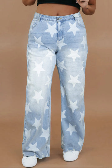 Star Bright Straight Leg Plus-Size Jeans
