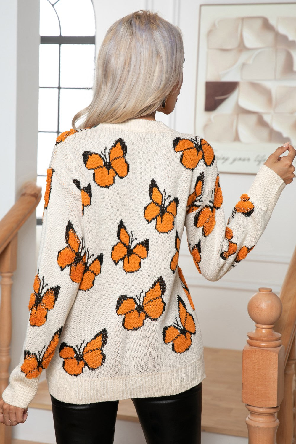 Butterfly Long Sleeve Sweater