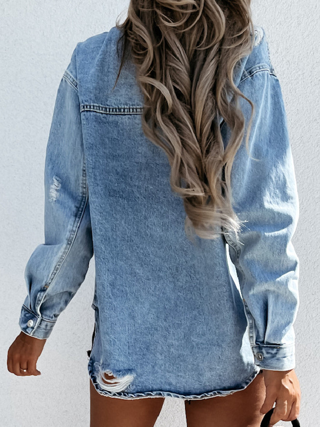 Distressed  Denim Jacket