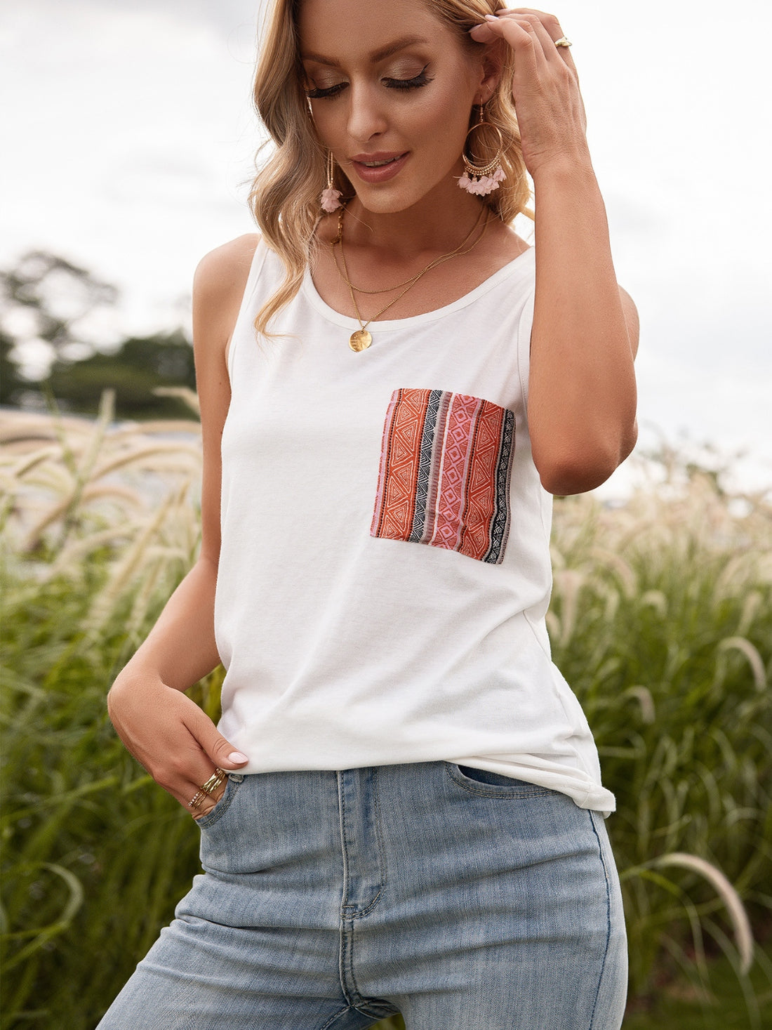 Comfy Pocket Neck Tank