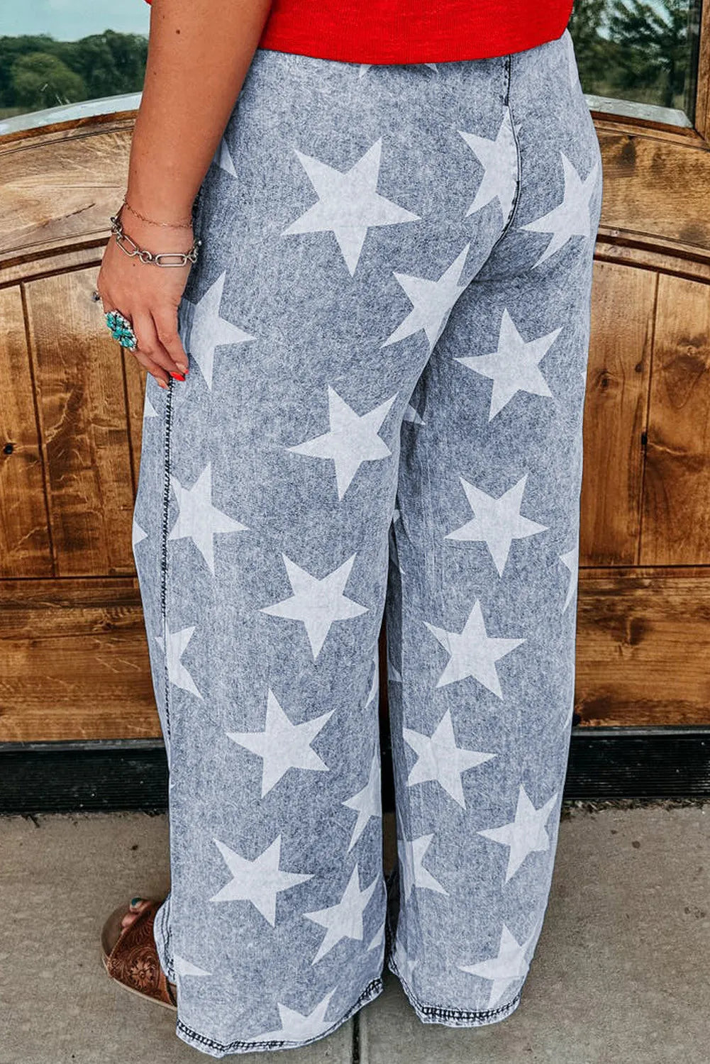 Star Gaze Wide Leg Jeans