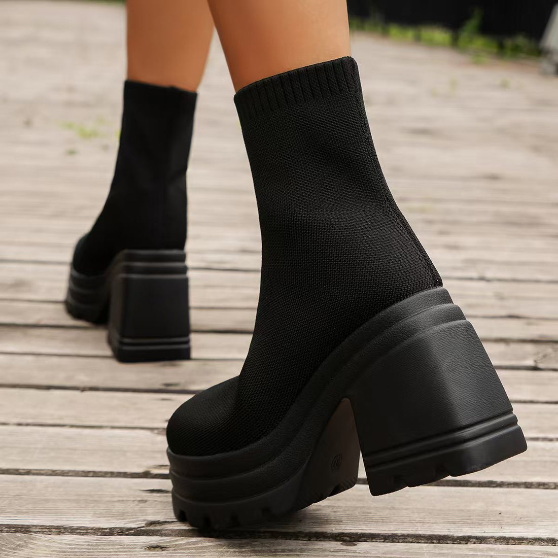 Hadley Platform Heel Boots