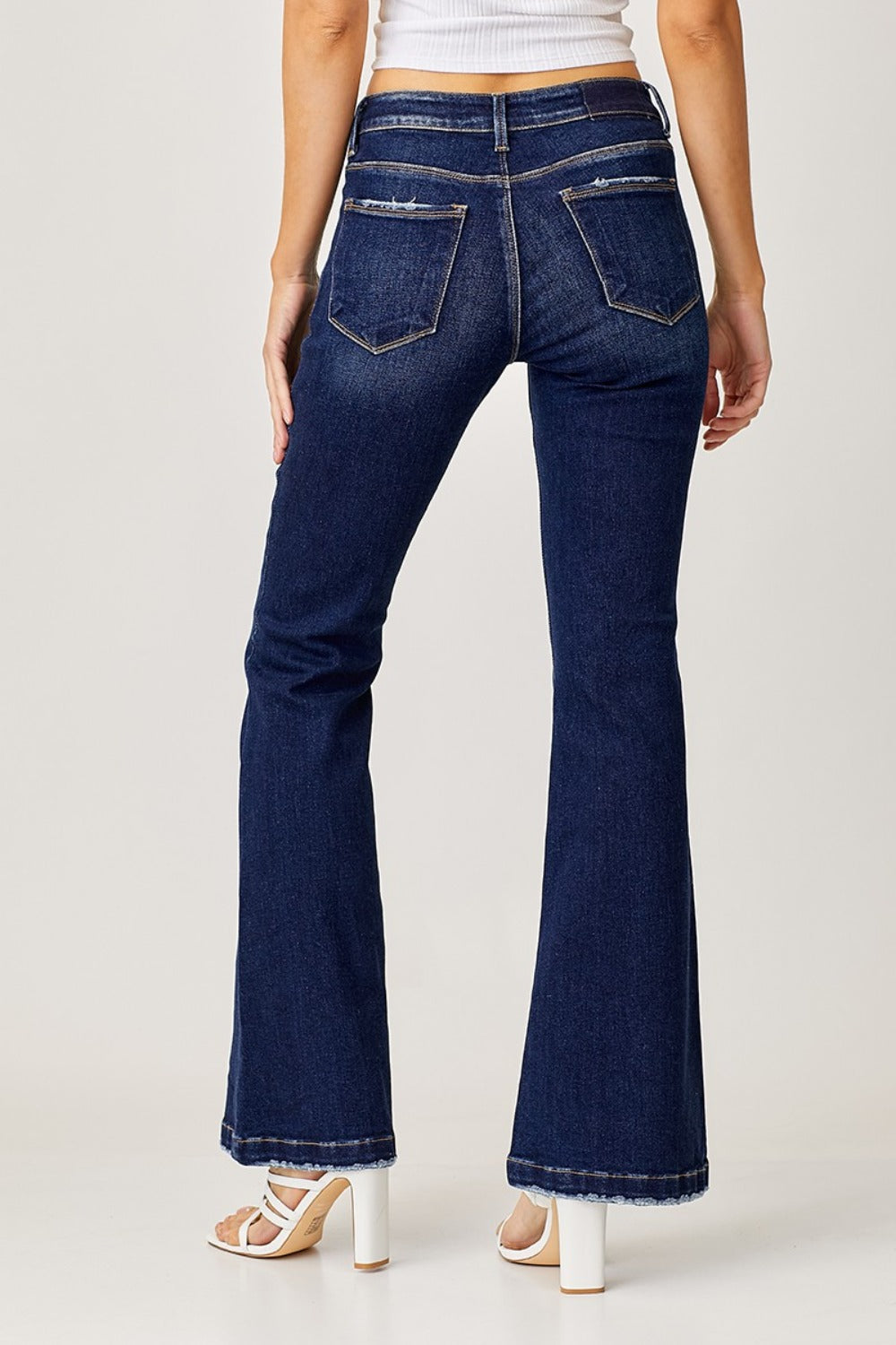 RISEN Luxe Low Rise Flare Jeans