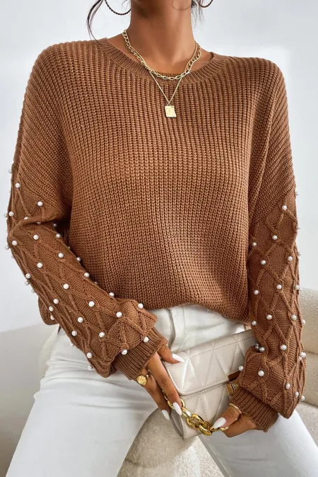 Pearl Luxe Detail Sweater