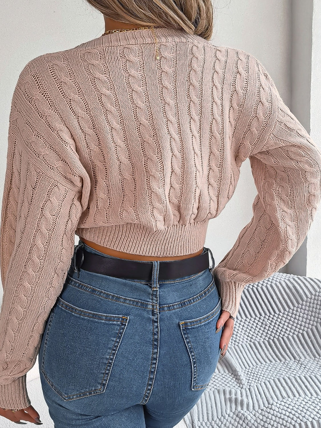 Tiani Twisted Chic Sweater