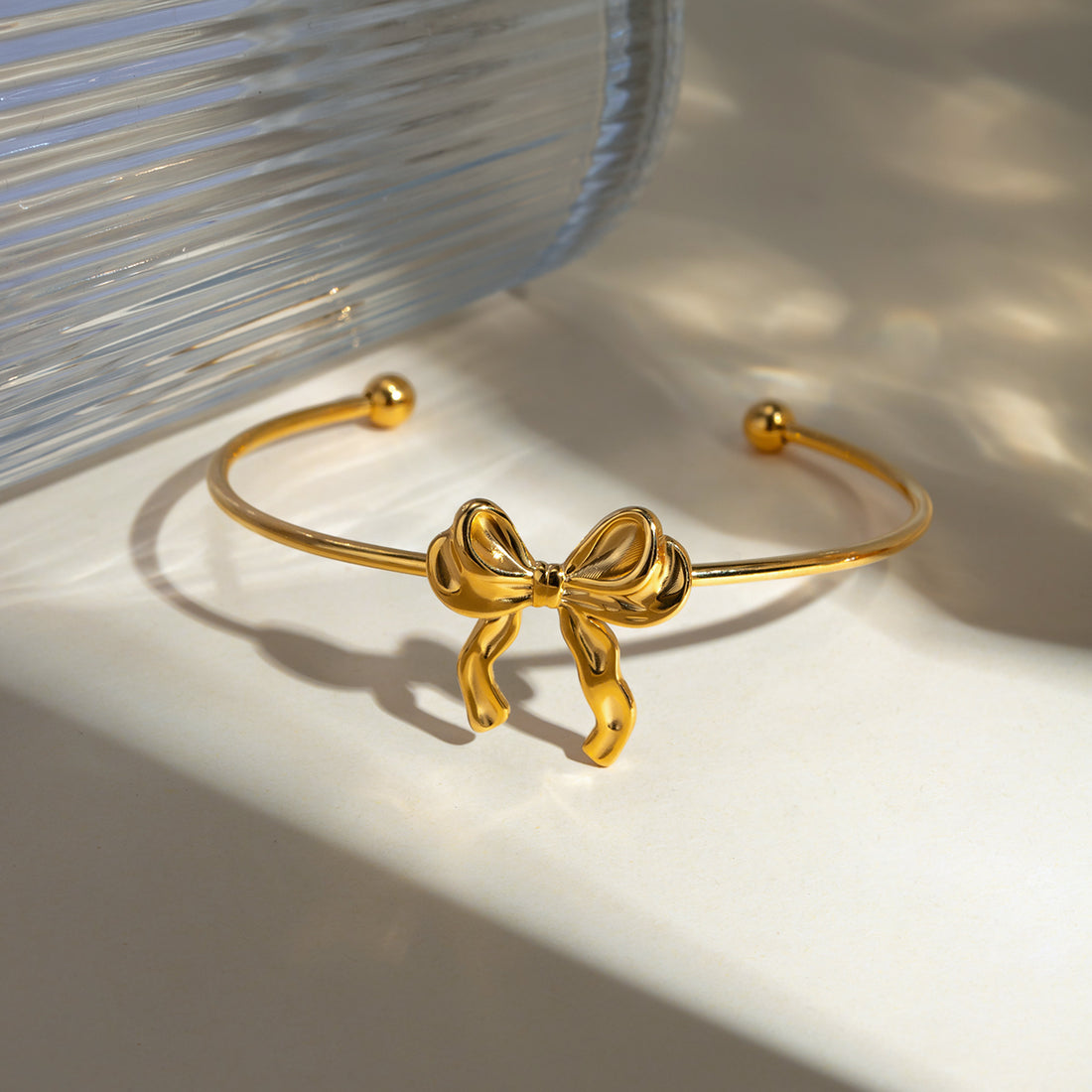 18K Gold-Plated Bow Bracelet