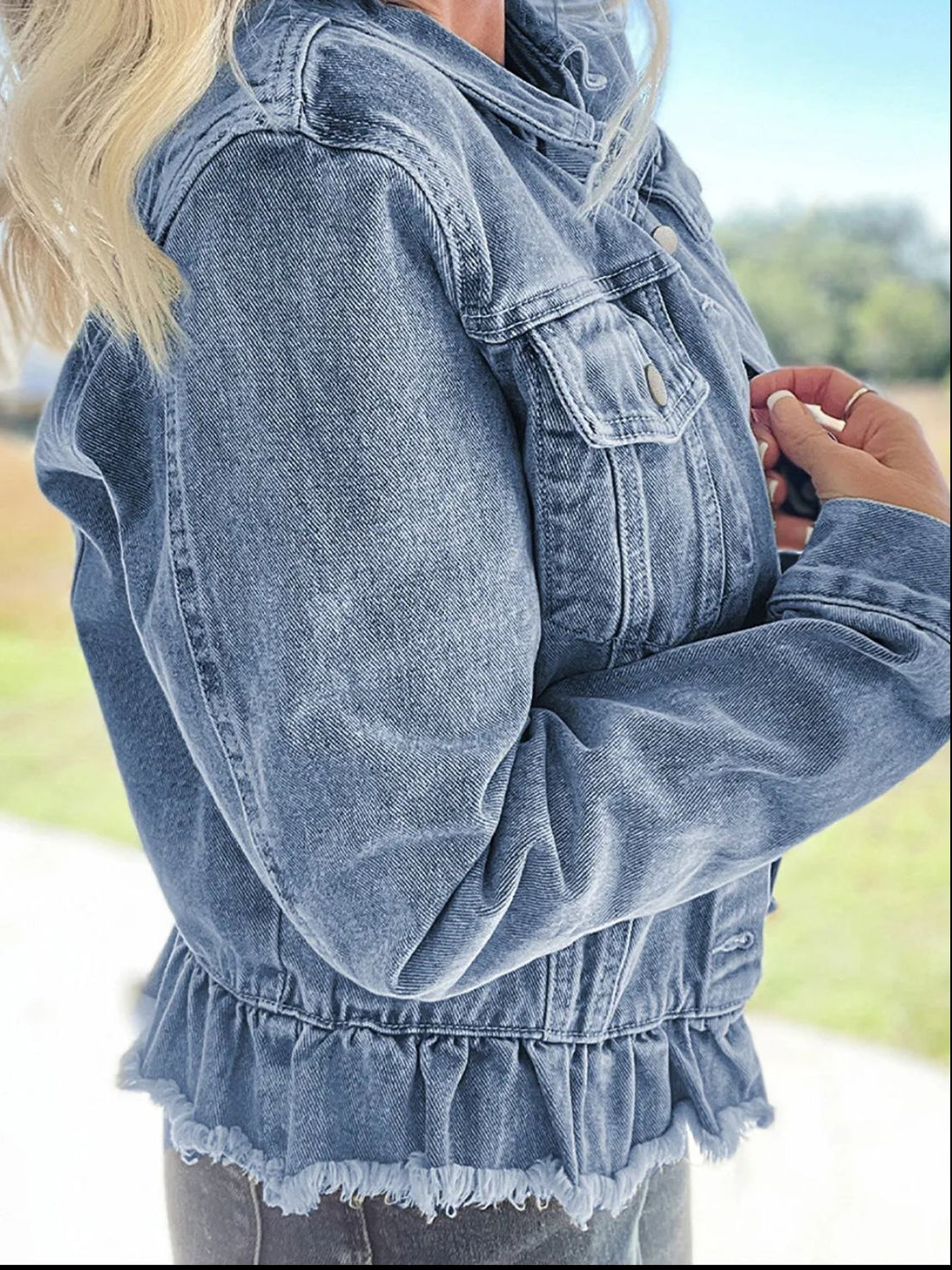 The Empath In Me Denim Jacket