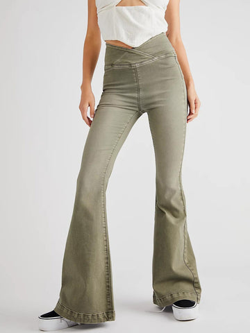 Aria Asymmetric Flare Jeans