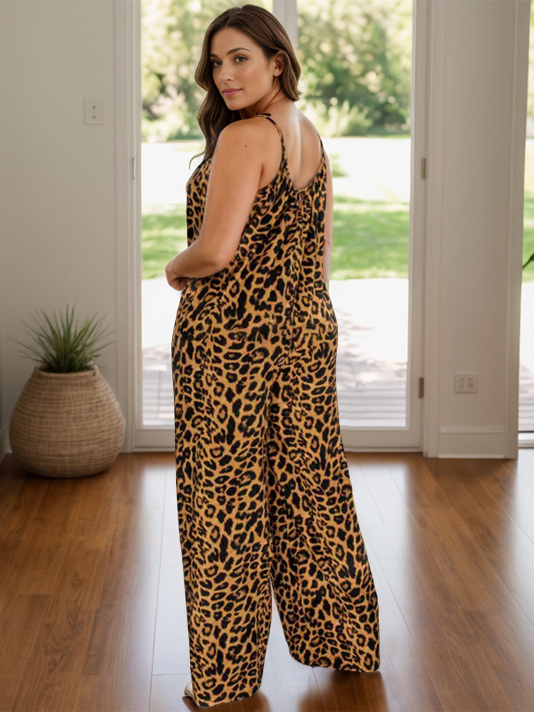 Leopard Luxe Wide Leg Jumpsuit