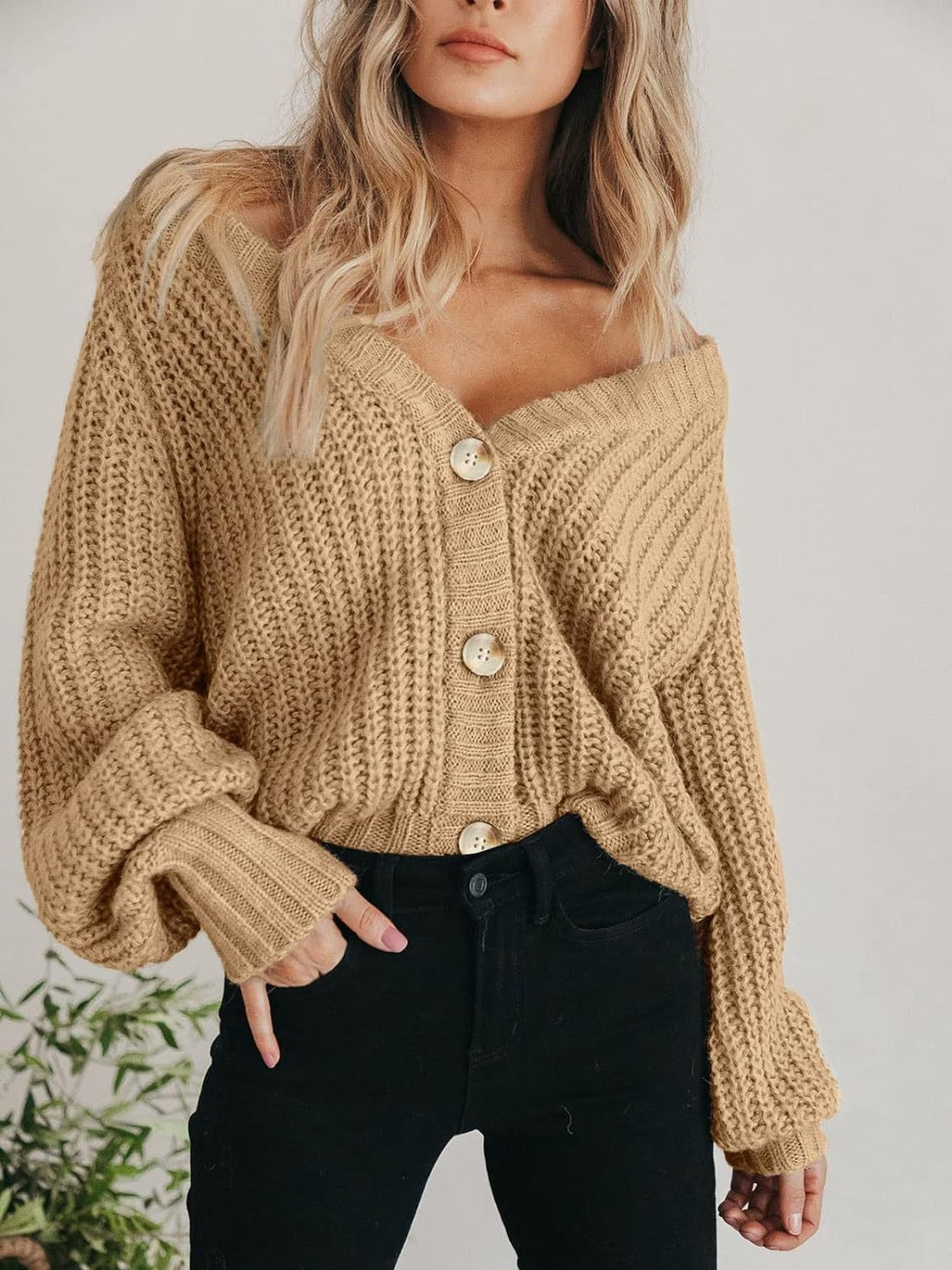 Good Things Button Up Cardigan Sweater