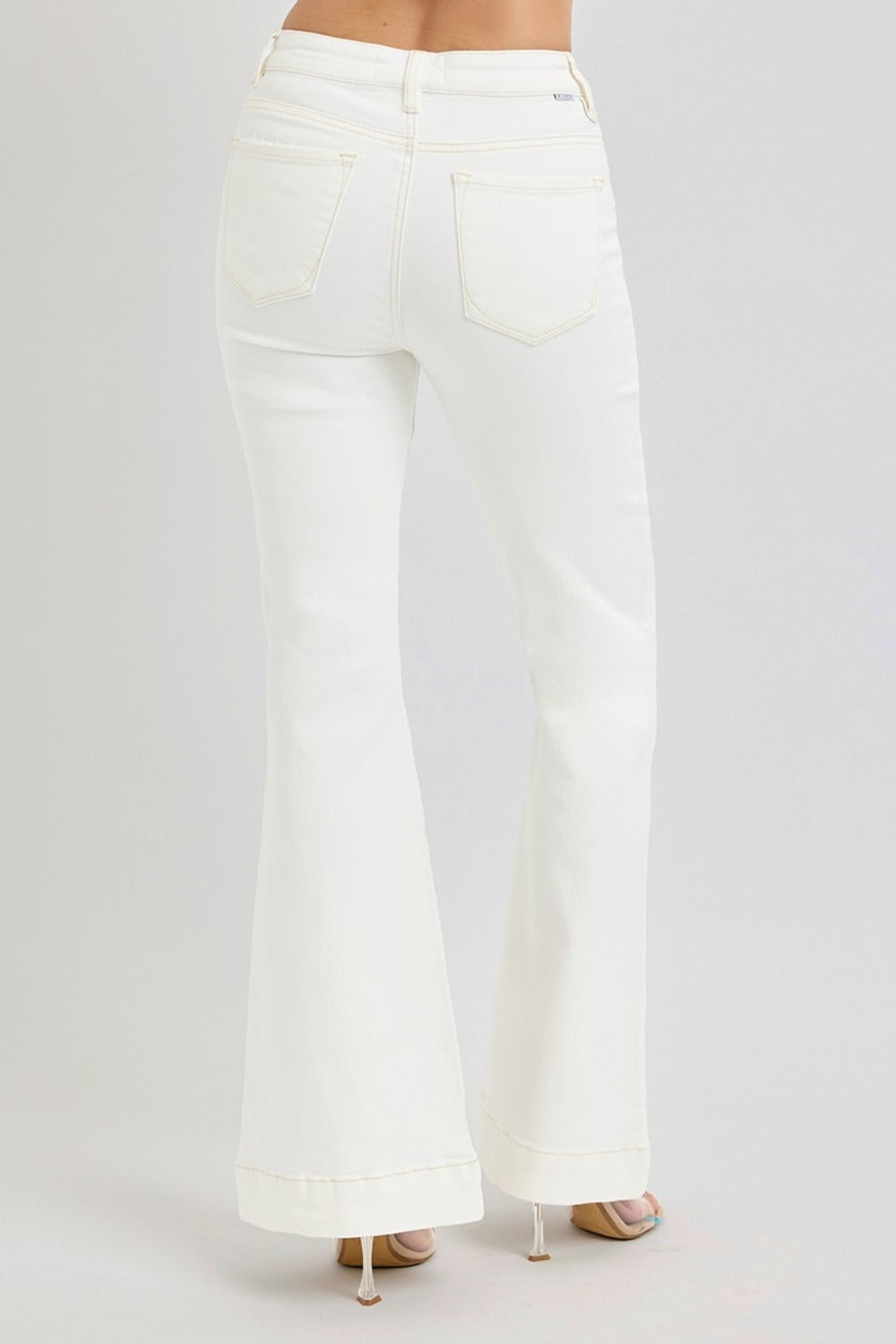 RISEN Full Size High Rise Flare Jeans