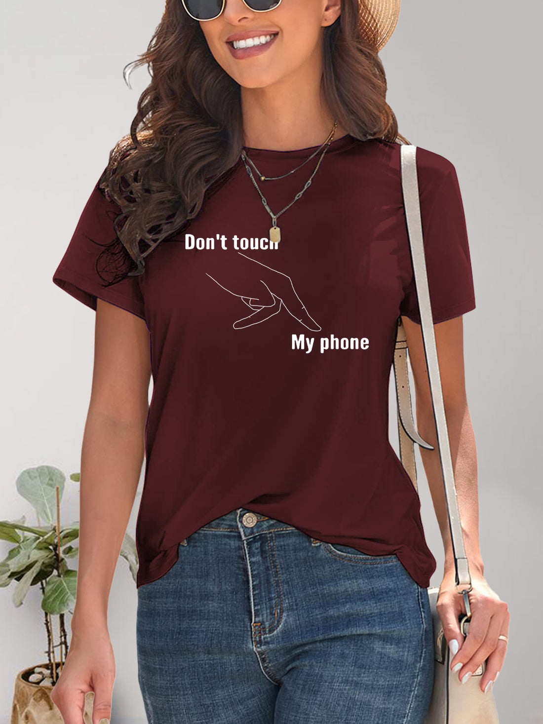 DON'T TOUCH MY PHONE Graphic T-Shirt