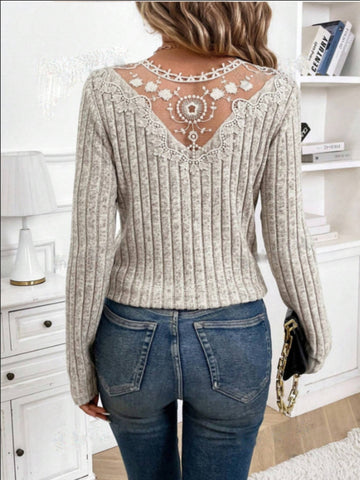 Lacey V-Neck Blouse