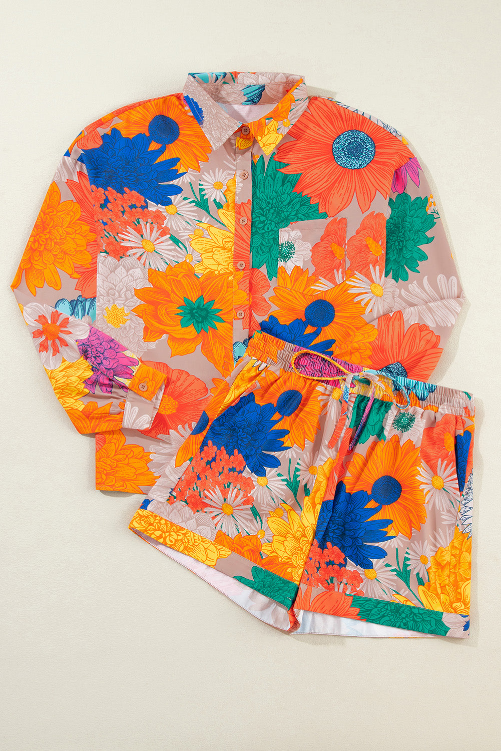 Sunset Breeze Shorts Set