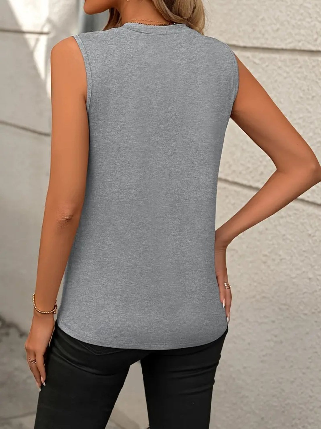 Sleek Sleeveless Blouse