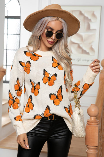 Butterfly Long Sleeve Sweater