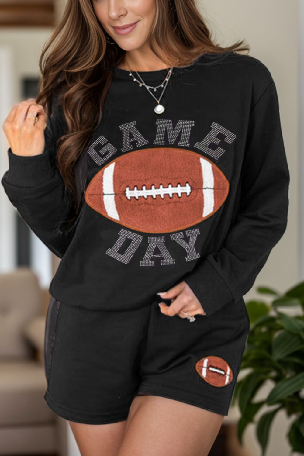 GAME DAY Football Top and Shorts Set