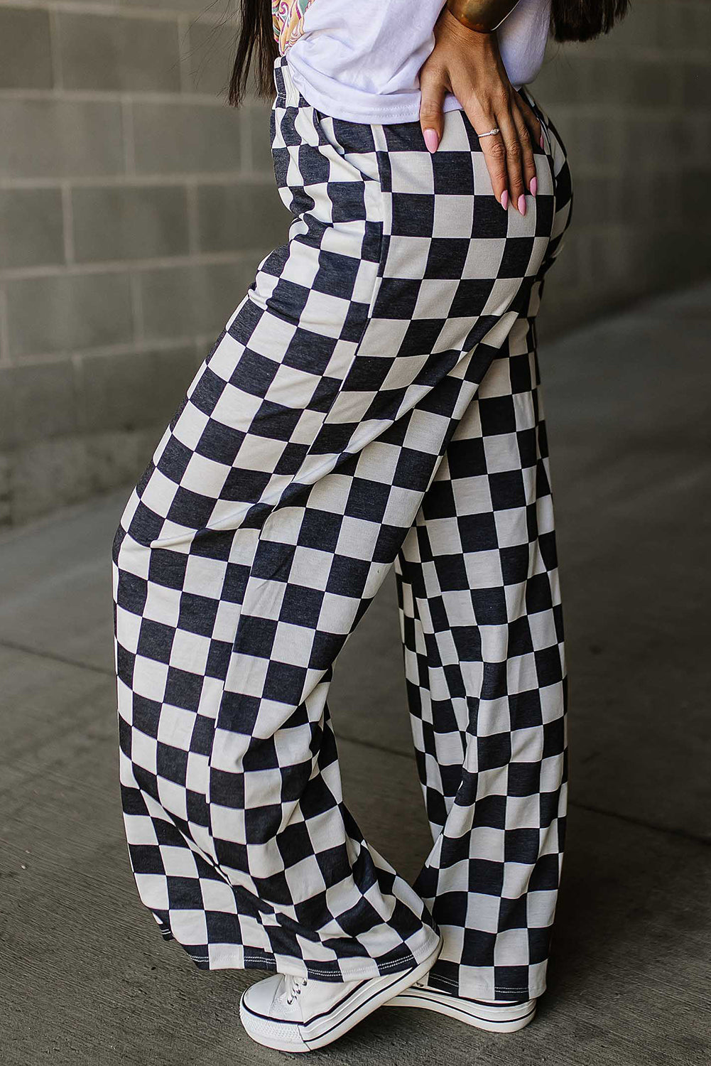 Checkers Not Chess Wide Leg Pants